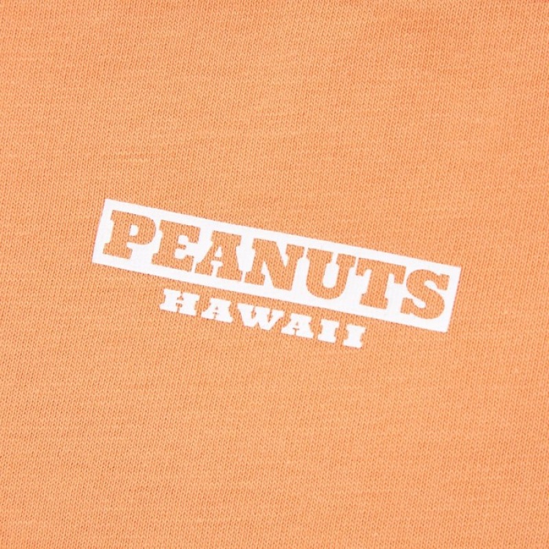 Orange Uniqlo Peanuts Hawaii UT Short Sleeve Women T Shirts | 2237235