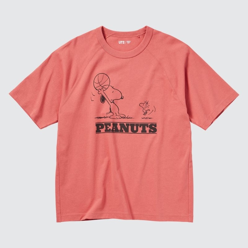 Orange Uniqlo Retro Peanuts Ut Oversized Short-sleeve Graphic Men T Shirts | 5628144