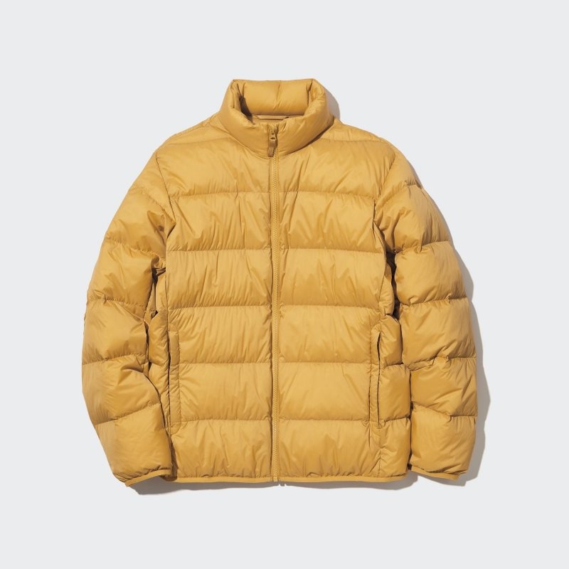Orange Uniqlo Ultra Light Down 3d Cut Wide Quilt Men Jackets | 9956854