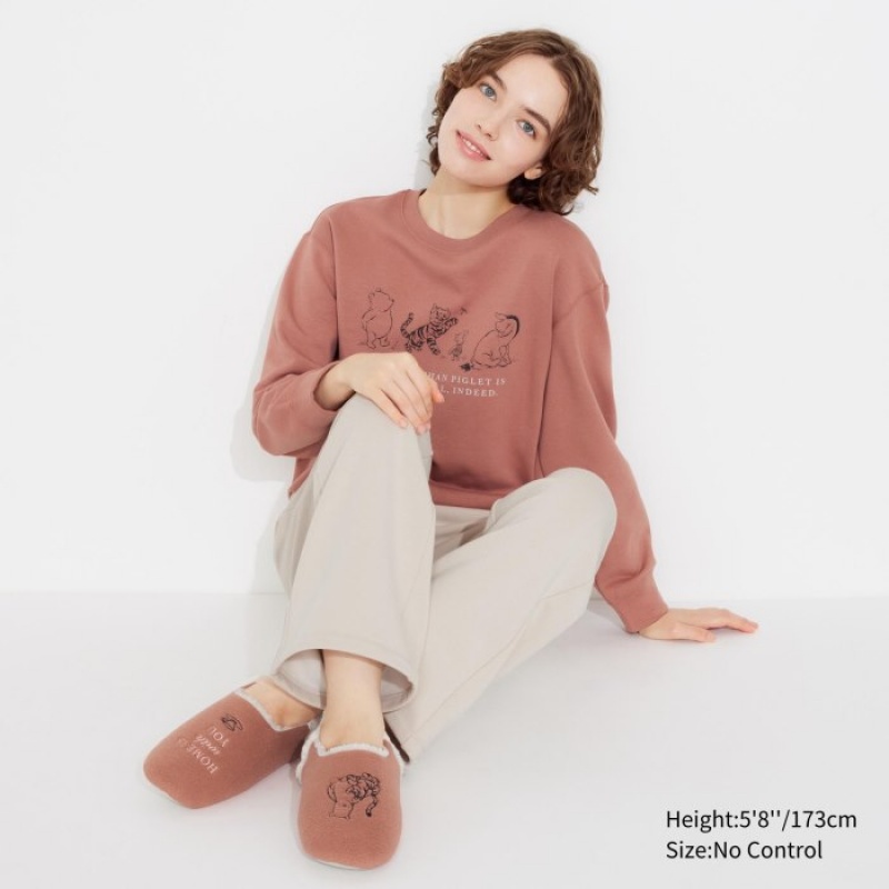 Orange Uniqlo Winnie the Pooh Collection Women Slippers | 8067047
