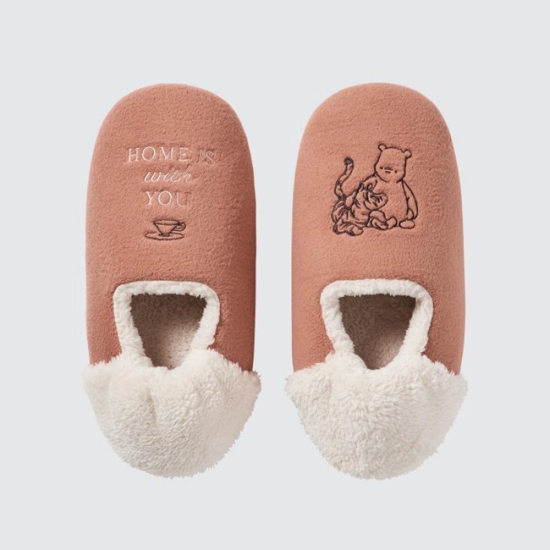 Orange Uniqlo Winnie the Pooh Collection Women Slippers | 8067047