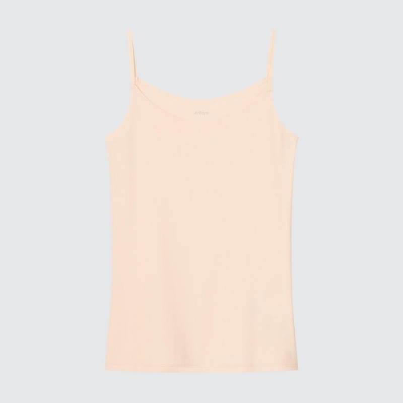 Pink Uniqlo AIRism Camisole Women Tank Top | 7661394