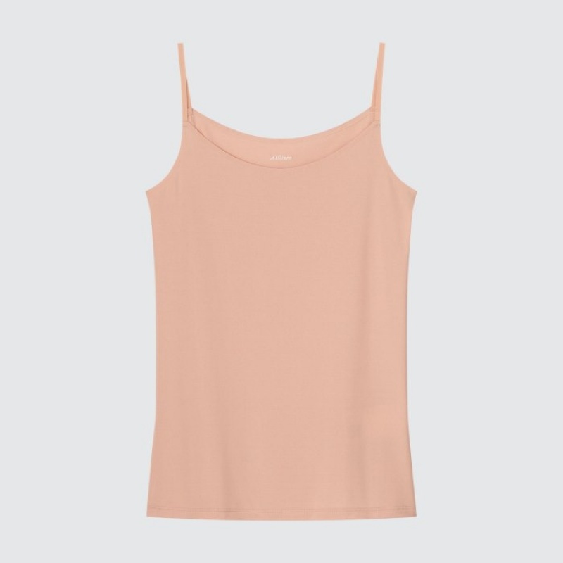 Pink Uniqlo AIRism Camisole Women Tank Top | 7661394