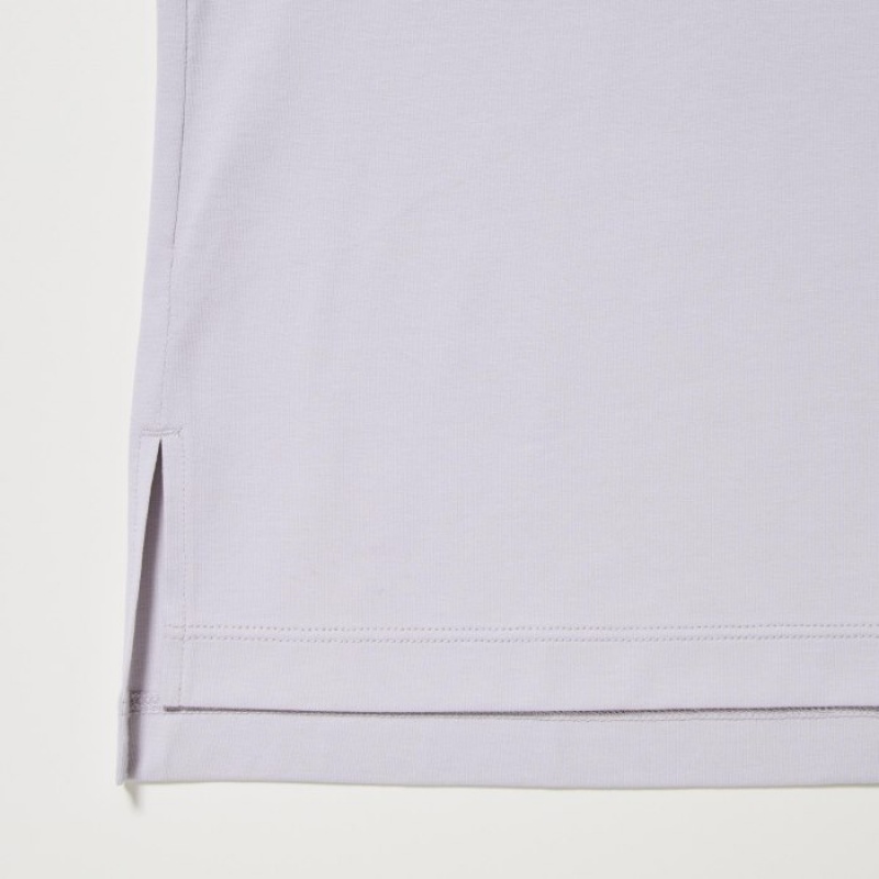 Pink Uniqlo AIRism Cotton Short Sleeve Women T Shirts | 7323773
