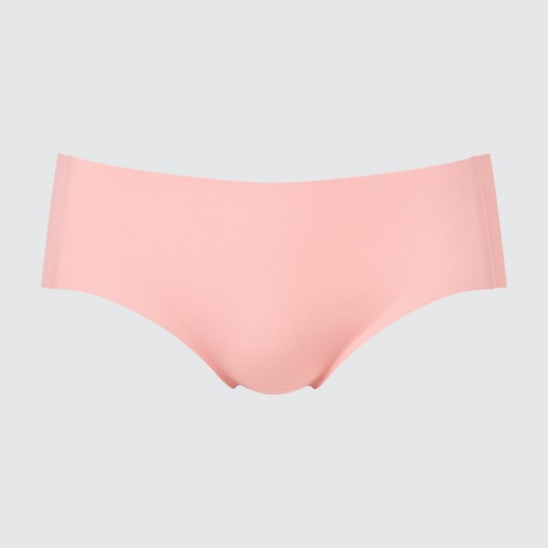 Pink Uniqlo AIRism Ultra Seamless Hiphugger Women Briefs | 9308899