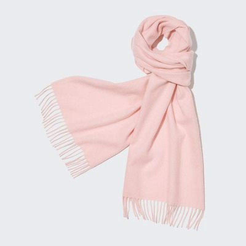 Pink Uniqlo Cashmere Women Scarves | 4986413