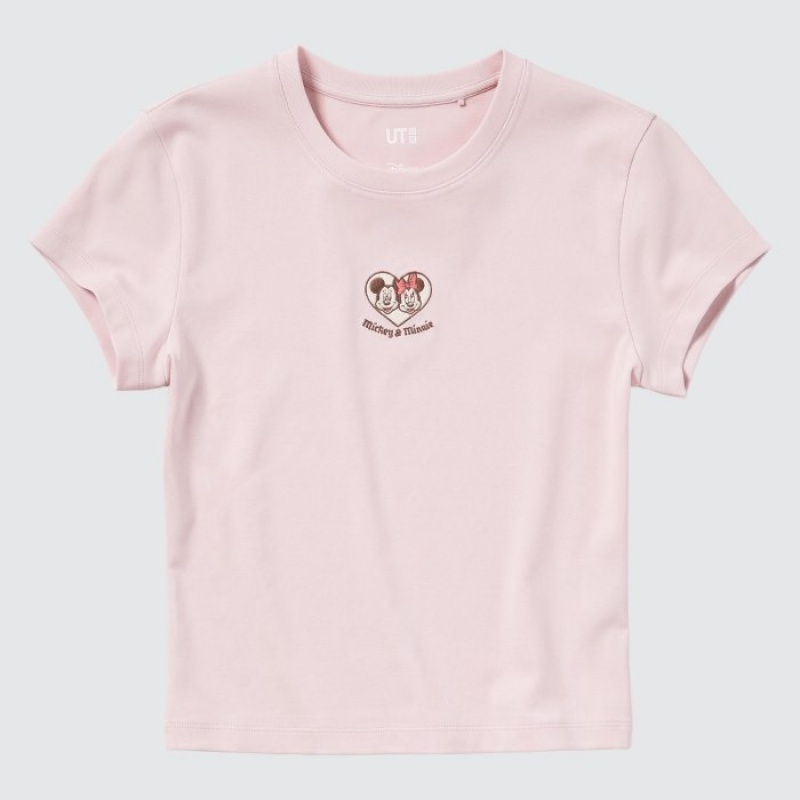 Pink Uniqlo Collection UT Short-Sleeve Women T Shirts | 4670857