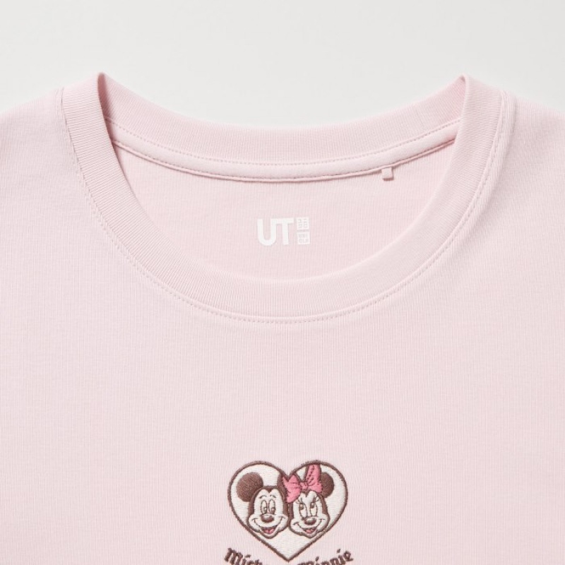 Pink Uniqlo Collection UT Short-Sleeve Women T Shirts | 4670857