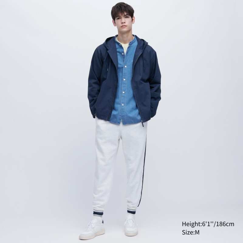 Pink Uniqlo Cotton Men Parka | 1262779