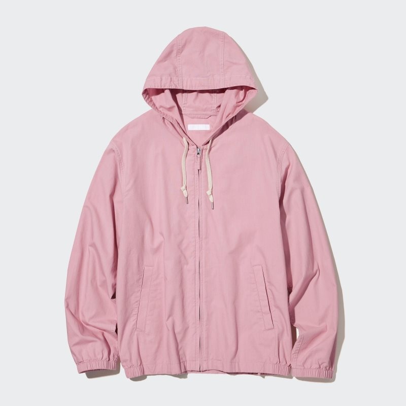 Pink Uniqlo Cotton Men Parka | 1262779