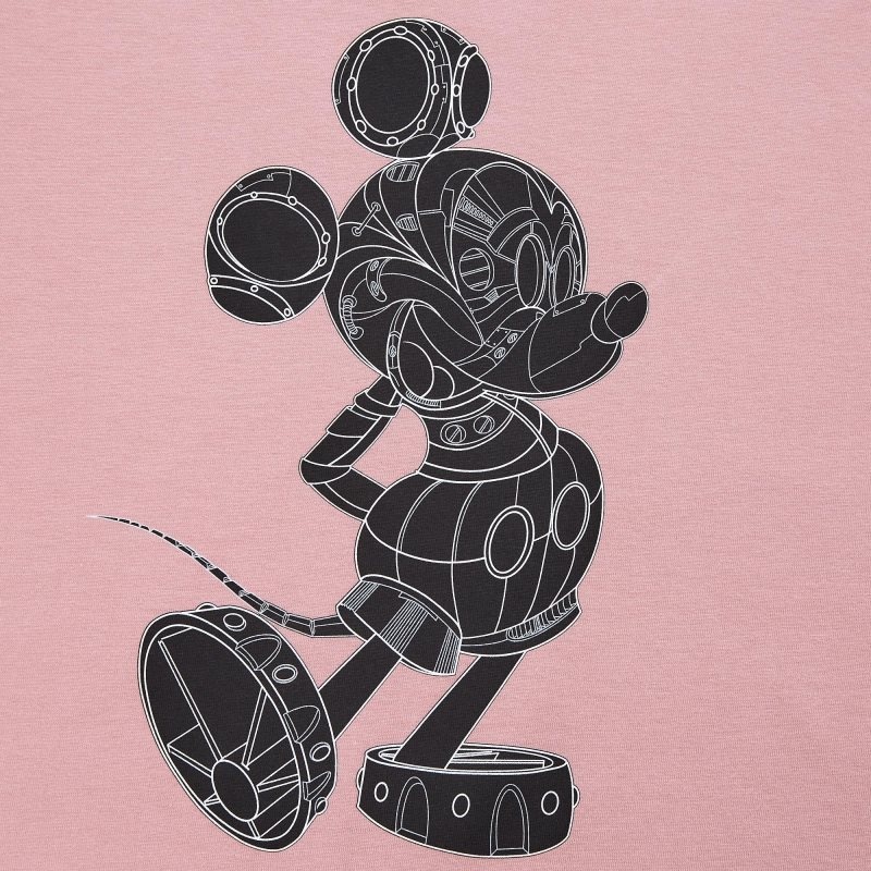 Pink Uniqlo Mickey Stands Ut Short-sleeve Graphic Men T Shirts | 1477102