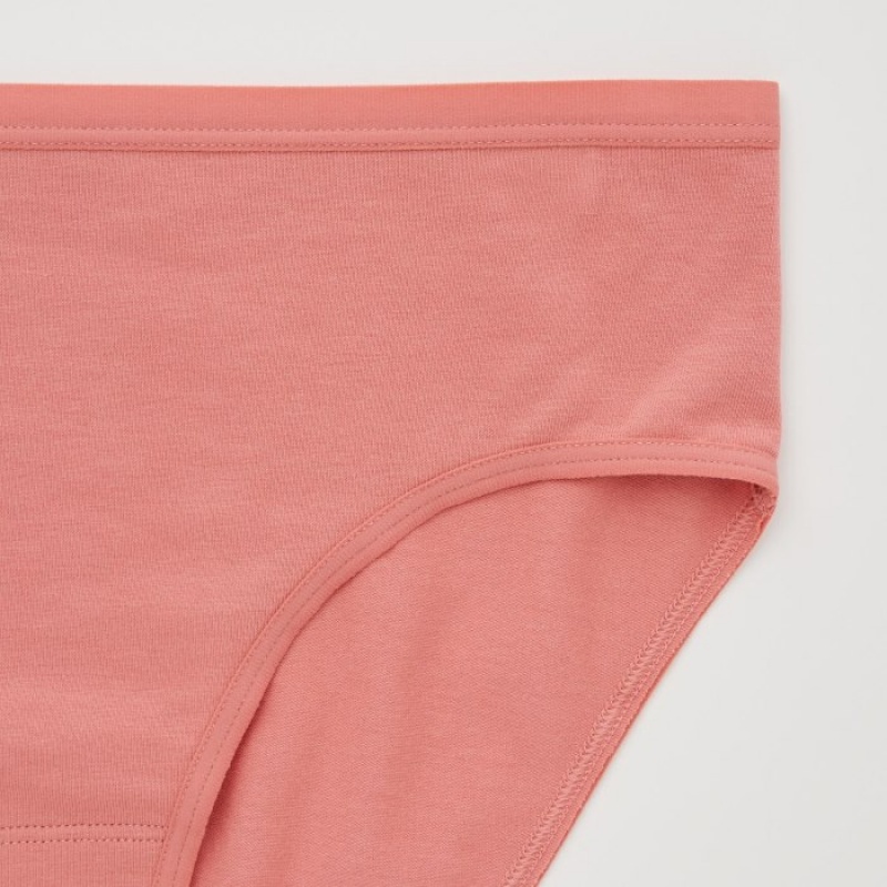 Pink Uniqlo Mid-Rise Women Briefs | 568861