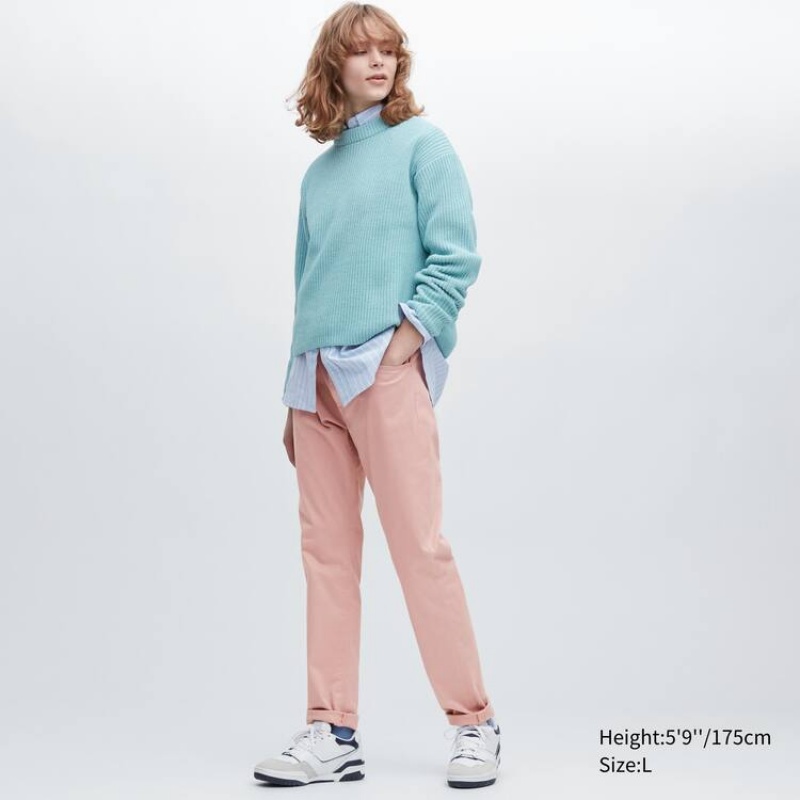 Pink Uniqlo Ultra Stretch Skinny Fit Men Jeans | 2068669