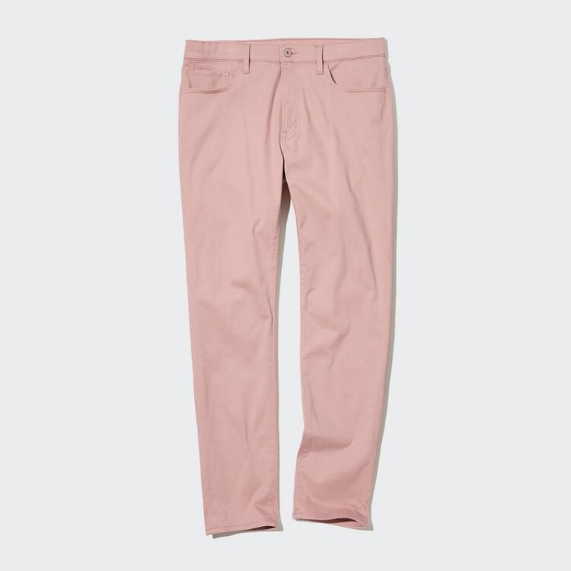 Pink Uniqlo Ultra Stretch Skinny Fit Men Jeans | 2068669