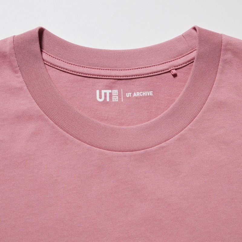 Pink Uniqlo Ut Archive Ut Bleach Short-sleeve Graphic Men T Shirts | 4829219