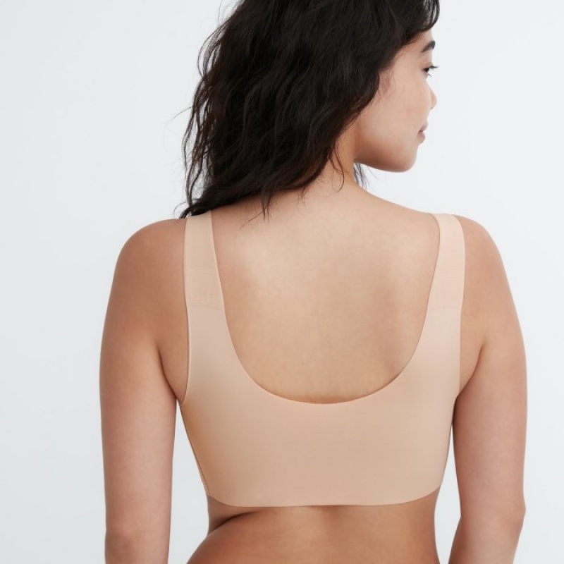 Pink Uniqlo Wireless Ultra Relax Women Bras | 8894169