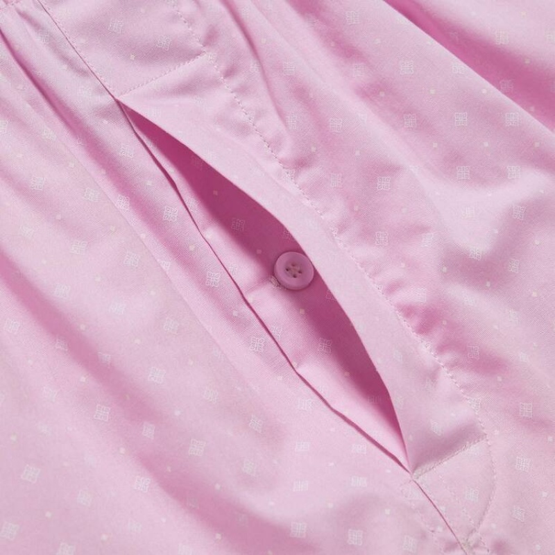Pink Uniqlo Woven Patterned Boxer Men Underwear | 94999