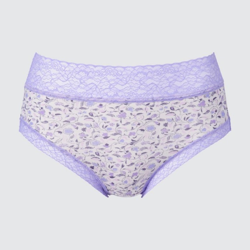 Purple Uniqlo High-Rise Women Briefs | 9432710