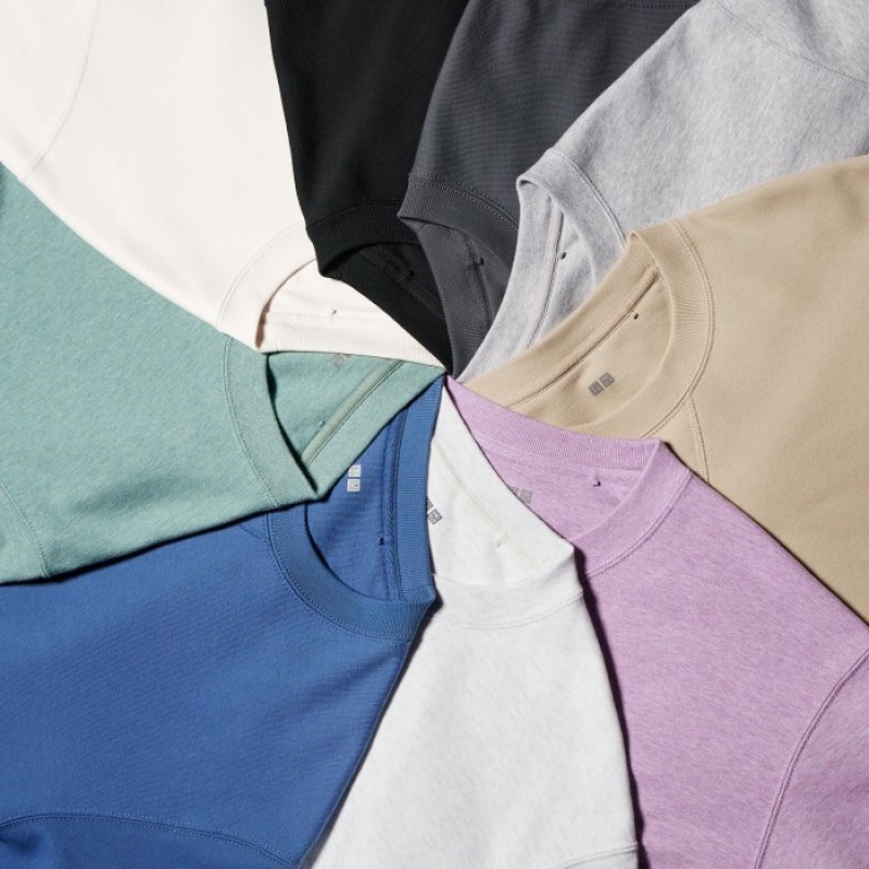 Purple Uniqlo Long Women Sweatshirts | 7859115