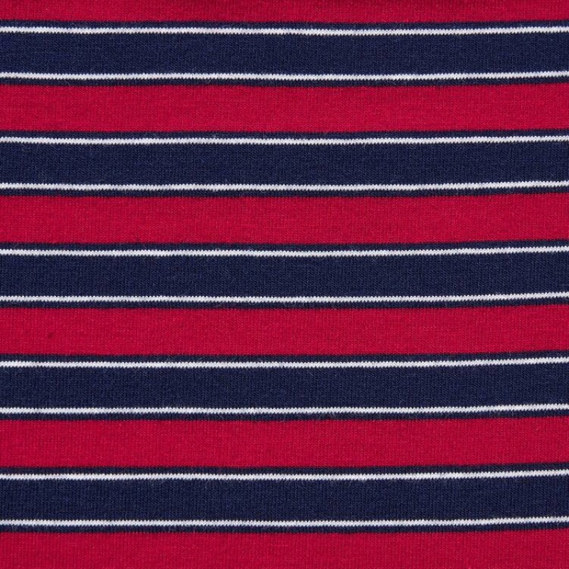 Red Uniqlo Cotton Striped Boxer Men Underwear | 6689504