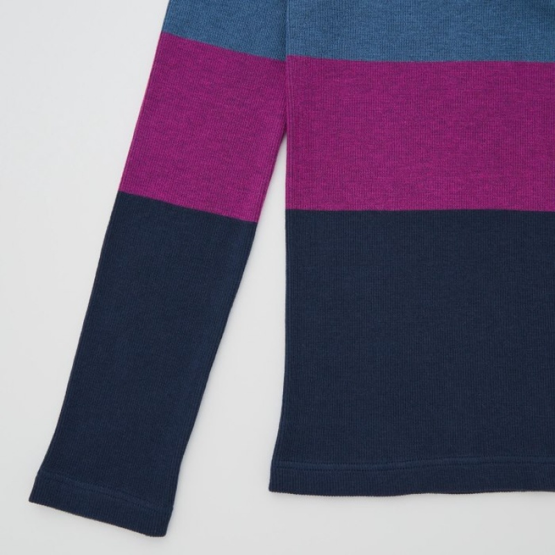 Red Uniqlo HEATTECH Seamless Ribbed Extra Warm Women T Shirts | 198545