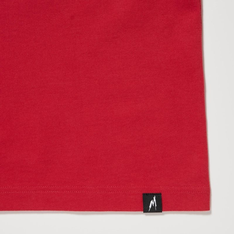 Red Uniqlo Marvel Art Collection By Mondo Ut Short Sleeve Graphic Men T Shirts | 2065050