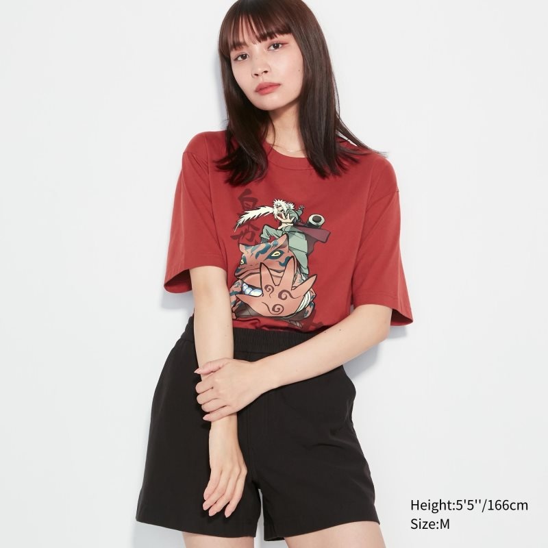 Red Uniqlo Naruto Ut Short-sleeve Graphic Jiraiya Men T Shirts | 7464275