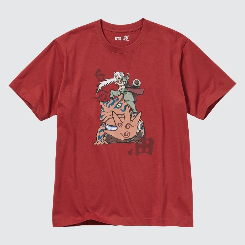 Red Uniqlo Naruto Ut Short-sleeve Graphic Jiraiya Men T Shirts | 7464275