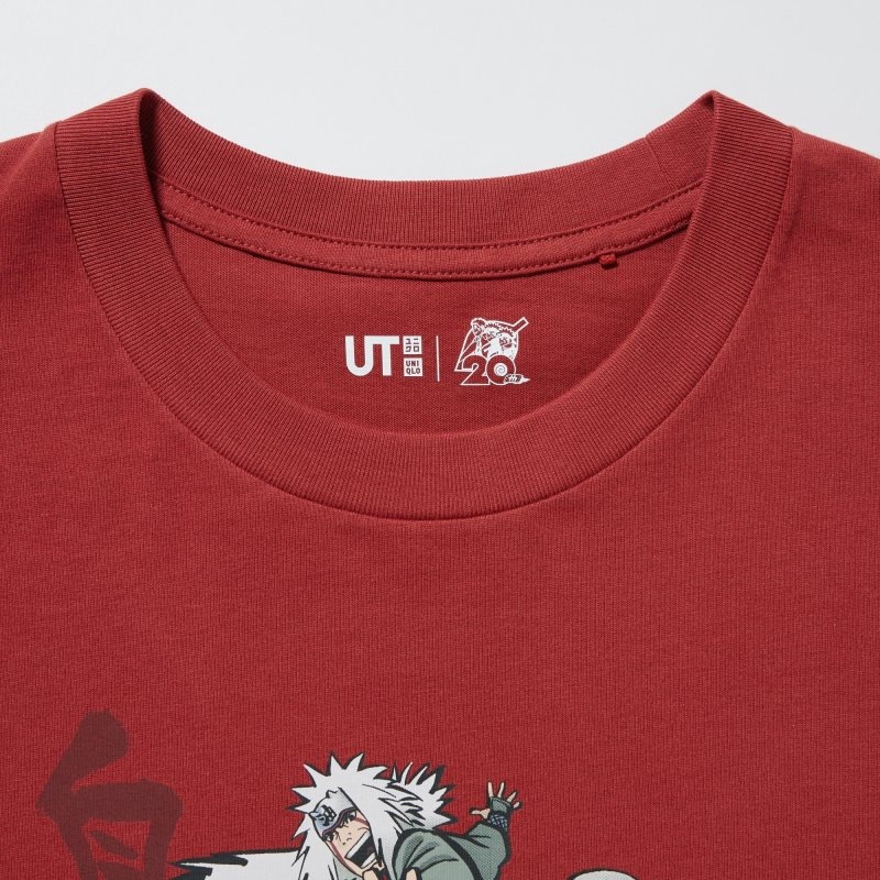 Red Uniqlo Naruto Ut Short-sleeve Graphic Jiraiya Men T Shirts | 7464275
