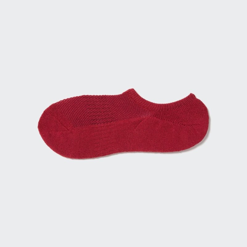 Red Uniqlo Pile Low Cut Men Socks | 277417
