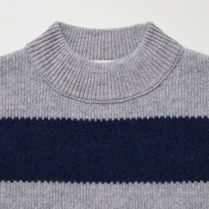Red Uniqlo Premium Lambswool Long-Sleeve Women Sweaters | 182799