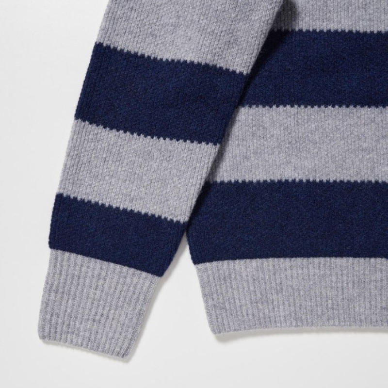 Red Uniqlo Premium Lambswool Long-Sleeve Women Sweaters | 182799