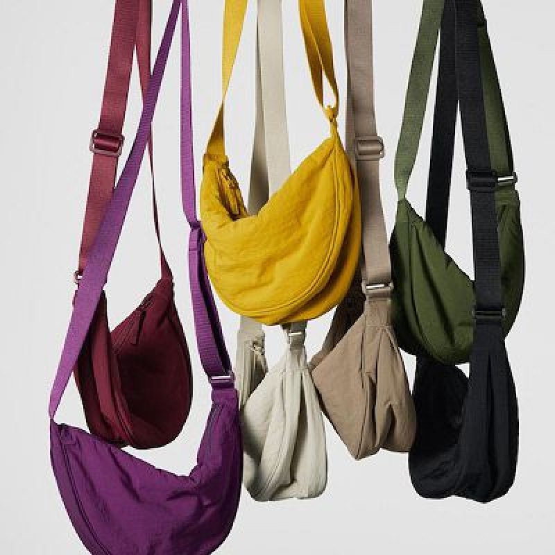 Red Uniqlo Round Mini Women Crossbody Bags | 1280219
