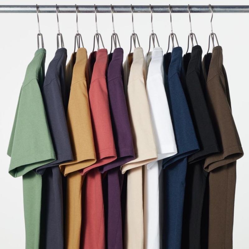 Red Uniqlo U Crew Neck Short-sleeve Women T Shirts | 849261