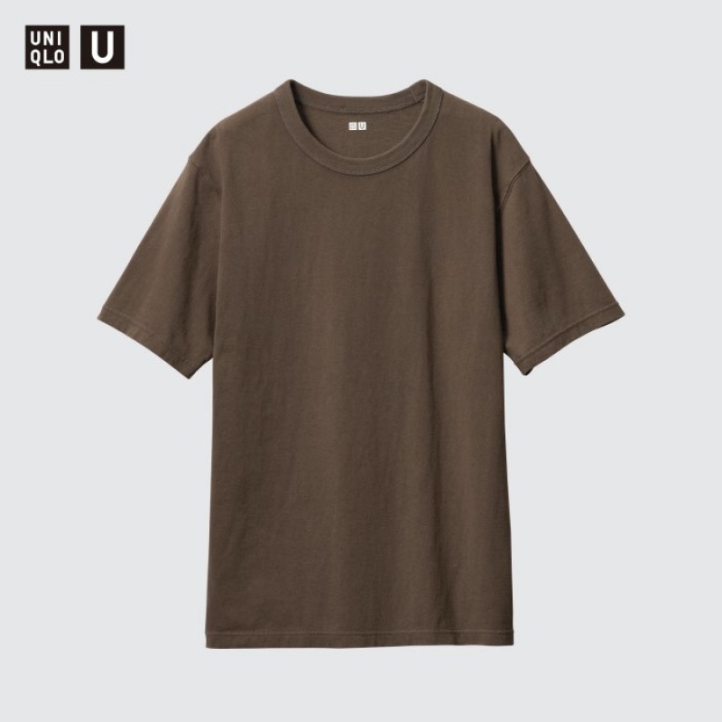 Red Uniqlo U Crew Neck Short-sleeve Women T Shirts | 849261