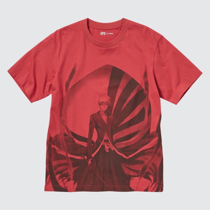 Red Uniqlo Ut Archive Ut Bleach Short-sleeve Graphic Men T Shirts | 4308588