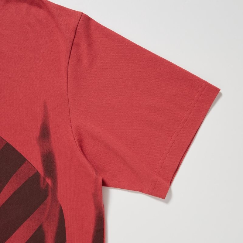 Red Uniqlo Ut Archive Ut Bleach Short-sleeve Graphic Men T Shirts | 4308588