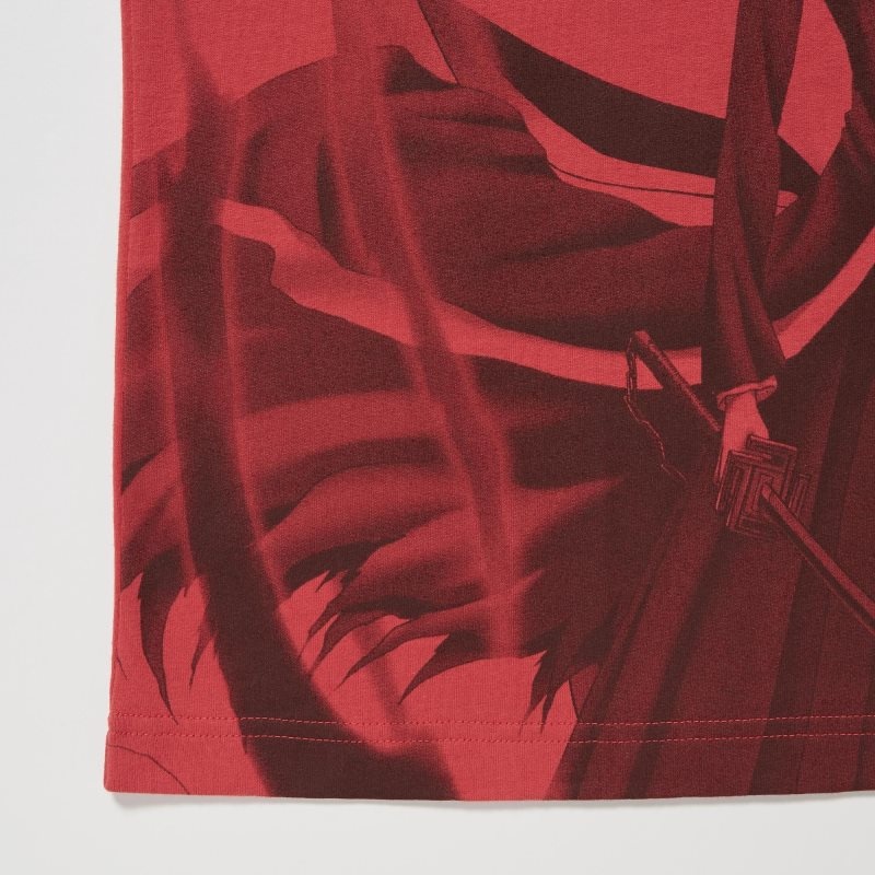 Red Uniqlo Ut Archive Ut Bleach Short-sleeve Graphic Men T Shirts | 4308588
