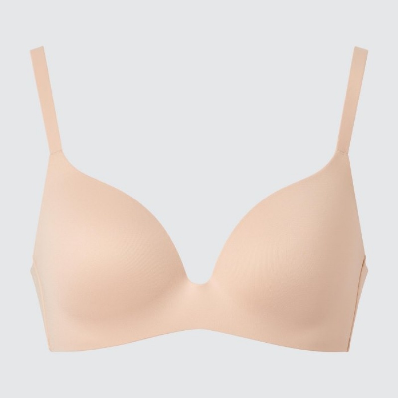 Red Uniqlo Wireless (3D Hold) Women Bras | 2237539