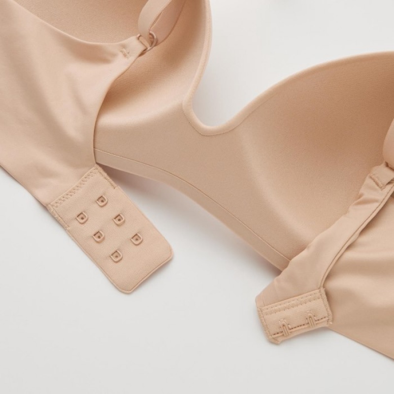 Red Uniqlo Wireless (3D Hold) Women Bras | 2237539