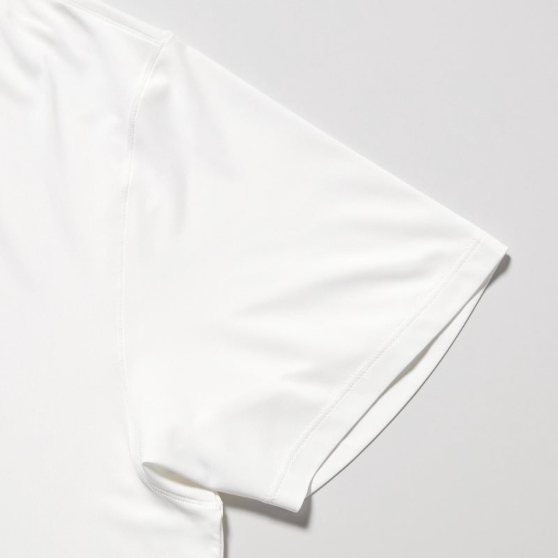White Uniqlo Airism V-neck Short-sleeve Men T Shirts | 1177025