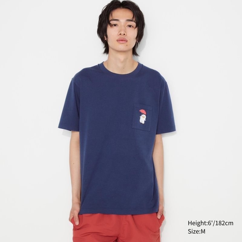 White Uniqlo Anime Gintama Ut Short-sleeve Graphic Men T Shirts | 9647793