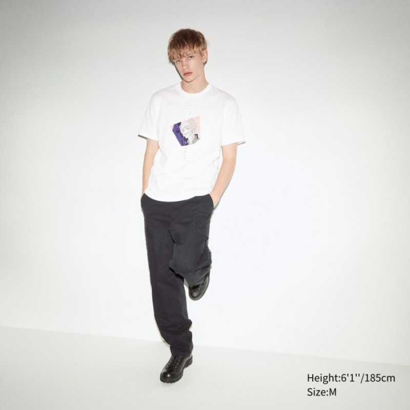 White Uniqlo Anime JUJUTSU KAISEN Season 2 UT Short-Sleeve Women T Shirts | 3137365
