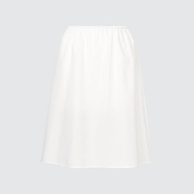 White Uniqlo Balloon Sleeve Short-Sleeve Women Dress | 9005724