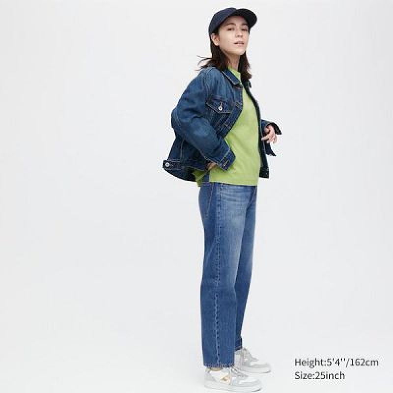 White Uniqlo Boyfriend Tapered Women Jeans | 6736161
