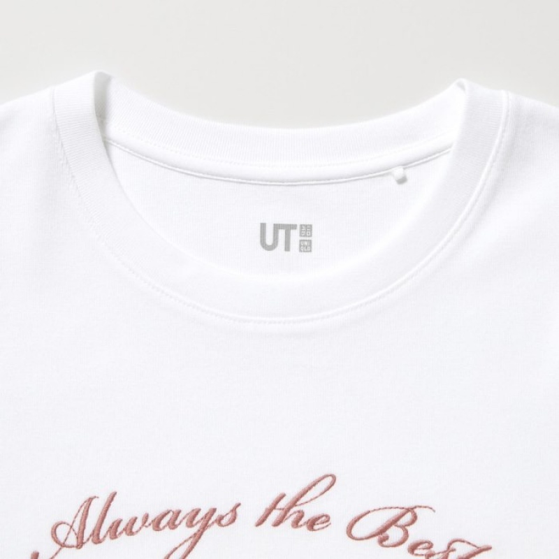 White Uniqlo Collection UT Short-Sleeve Women T Shirts | 7881980