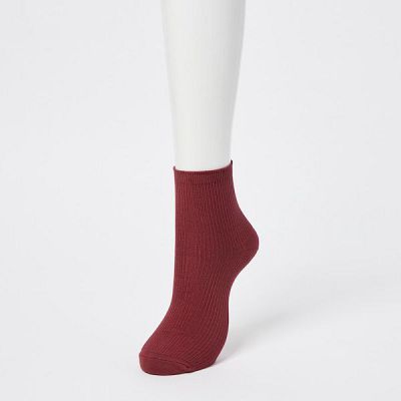 White Uniqlo Crew Ribbed (3 Pairs) Women Socks | 1859451