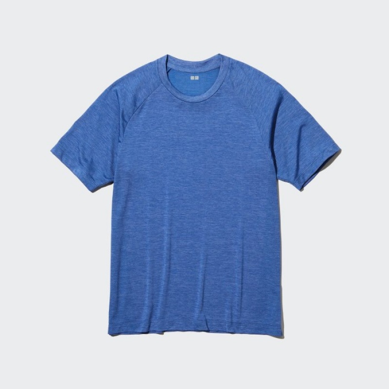 White Uniqlo DRY-EX Crew Neck Short-Sleeve Printed Women T Shirts | 7103860