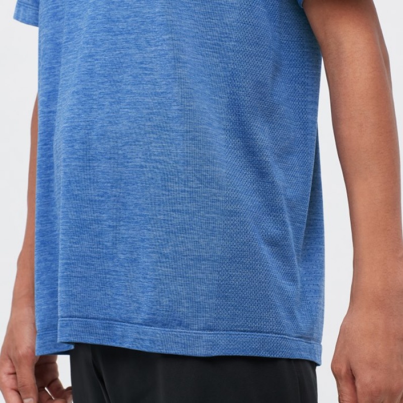 White Uniqlo DRY-EX Crew Neck Short-Sleeve Printed Women T Shirts | 7103860