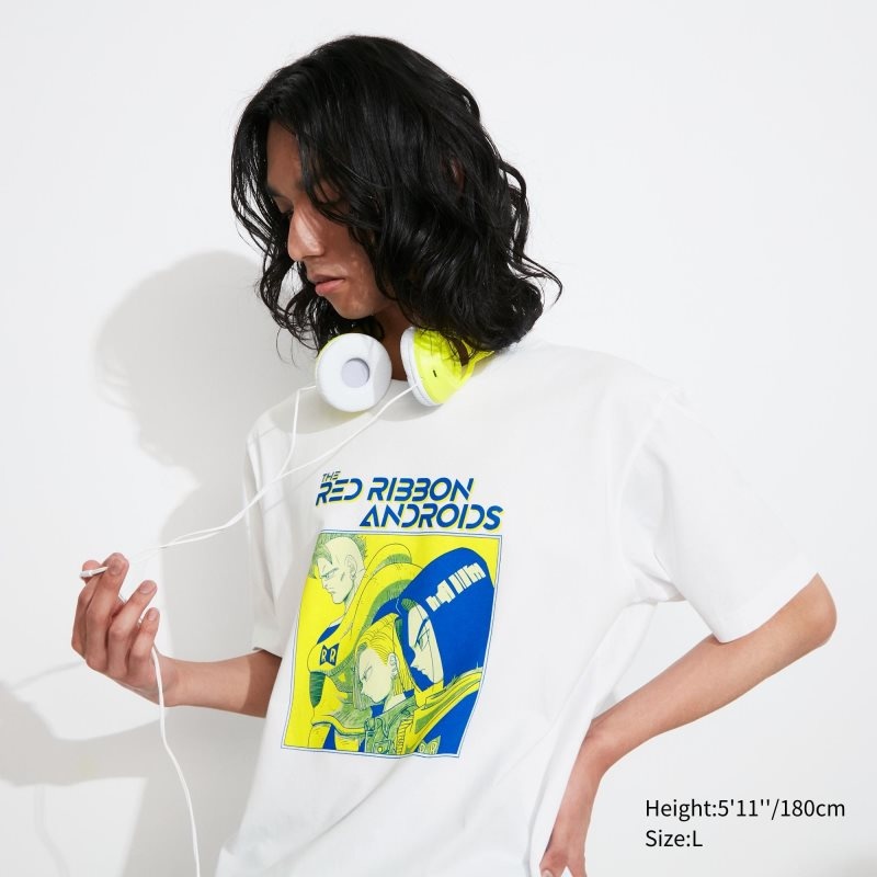 White Uniqlo Dragon Ball Ut Short-sleeve Graphic Men T Shirts | 3737925
